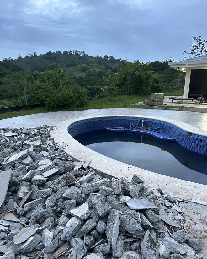 Breaking out the old pool